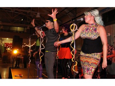 The PepTides band brought great energy to the 25th anniversary party hosted by Thyme & Again Creative Catering and Take Home Shop on Friday, September 9, 2016, at the Horticulture Building at Lansdowne. (Caroline Phillips / Ottawa Citizen)