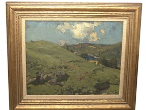 This painting by Peleg Franklin Brownell show's the artist's great skill and is well wroth about $4,000.