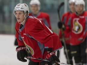 Thomas Chabot during the 2016-17 Ottawa Senators rookie camp. Thursday September 15, 2016.