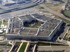 This file photo shows the Pentagon building in Washington, DC.