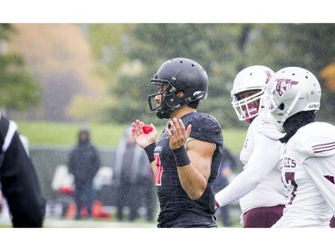 Carleton's Nate Behar reacts after a play.