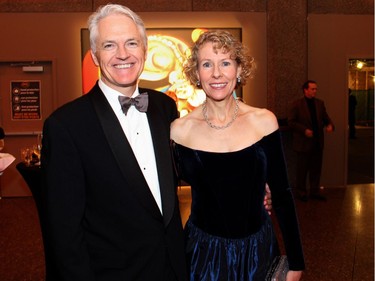 Christopher Deacon, managing director of the National Arts Centre Orchestra, with his wife, Gwen Goodier, at the the NAC on Saturday, October 22, 2016, for the 20th annual NAC Gala for the National Youth and Education Trust in support of the NACís arts education programs across Canada.