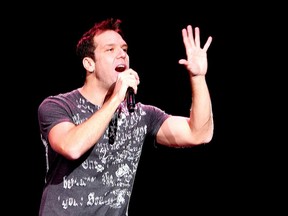 Comedian Dane Cook performs at the K-Rock Centre in 2010.