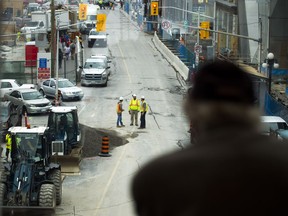 LRT constuction will force nightly closures of Rideau Street between Sussex and Dalhousie beginning Oct. 3.