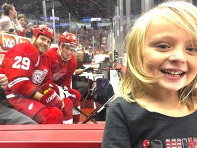 Lylah was hit with the classic Ott, Larkin penalty box photobomb! #LGRW