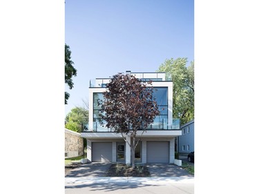 Art House Developments won the 2016 Housing Design Awards in the category of custom urban home, multi-unit, 2-6 units, for this Japanese-influenced semi-detached home.