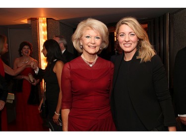 From left, Adrian Burns, chair of the National Arts Centre board of trustees and a director with Shaw Communications, with Canadian Heritage Minister MÈlanie Joly at the 20th annual National Arts Centre Gala, held at the NAC on Saturday, October 22, 2016, for the National Youth and Education Trust in support of the NACís arts education programs across Canada.