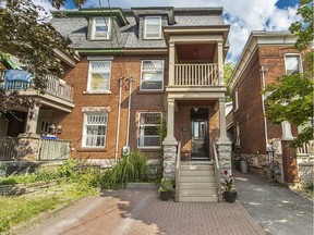 This three-storey semi-detached brick home at 515 McLeod St. is located in a central area.