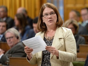 Minister of Health Jane Philpott responds to a question during question period in the House of Commons on Parliament Hill in Ottawa on Thursday, Sept. 29, 2016.