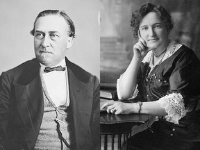 Hector Langevin and Nellie McClung - neither has an unblemished past.