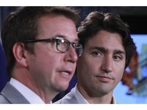 Scott Brison, in charge of the Treasury Board, and Justin Trudeau: Two politicians with a great deal of power over information.