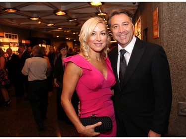 Maria Bassi and John Bassi, president of Bassi Construction, at the National Arts Centre on Saturday, October 22, 2016, for the 20th annual NAC Gala for the  National Youth and Education Trust in support of the NACís arts education programs across Canada. (Caroline Phillips / Ottawa Citizen)