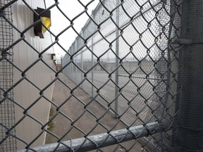 Maximum security exercise yard at the Ottawa Carleton Detention Centre on Innes Rd.