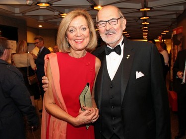National Arts Centre president and CEO Peter Herrndorf with his wife, Eva Czigler, at the NAC on Saturday, October 22, 2016, for the 20th annual NAC Gala for the National Youth and Education Trust in support of the NACís arts education programs across Canada.