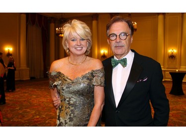 Nature Canada Ball committee chair Sheefra Brisbin, founder and president of Greenbridge Group, with her husband, Ritchard Brisbin, of BBB Architects, at the inaugural gala held at the Fairmont Château Laurier on Friday, September 30, 2016.