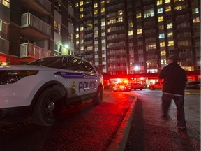 Ottawa police and paramedics were on the scene of the city's 58th shooting of the year at 1485 Caldwell Ave. on Friday, Oct. 28, 2016.