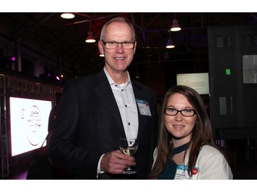 Ottawa Sports and Entertainment Group chief executive Bernie Ashe and Kathleen Kemp, co-chair of United Way Ottawa's 2016-17 campaign, were People 2 Know at the non-profit agency's annual Schmoozefest networking event, held at the Horticulture Building at Lansdowne Park on Friday, Oct. 28, 2016.