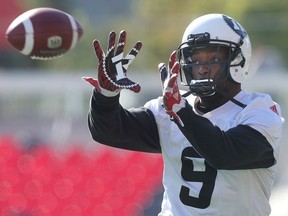 Ottawa RedBlacks Ernest Jackson during practice at TD Place in Ottawa Ontario Wednesday Oct. 12, 2016.