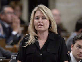 Conservative MP Michelle Rempel asks a question during question period in the House of Commons on Parliament Hill in Ottawa on Monday, October 24, 2016.