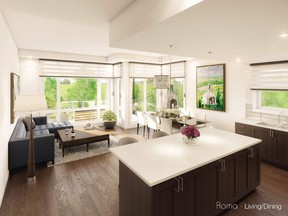 Urbandale will debut on Oct. 22 its newest condo development in Riverside South. Allora comprises 64 corner suites spread over four buildings on a well-treed ravine lot.