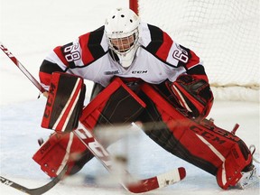 Ottawa 67's goalie Olivier Lafreniere