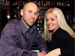 Sens goalie Craig Anderson with his wife, Nicholle, who has been diagnosed with cancer.