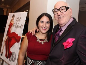 Sid Cratzbarg, host of the Get Sidified Fashion Show Gala for Crohn's and Colitis Canada, with his daughter, Hillary, at the Sala San Marco banquet hall on Friday, October 21, 2016.
