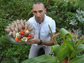 Syrian refugee and chef Khodor Jarous, outside his home in Almonte Ontario.