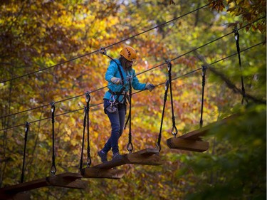 Fall Rhapsody Activities and beautiful weather brought people out to enjoy the fall colours at Camp Fortune in Gatineau Park on Saturday, Oct. 15, 2016.