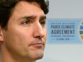 Prime Minister Justin Trudeau signed onto the Paris agreement earlier this year, but it still has to be ratified.