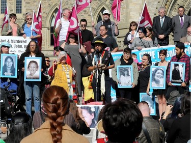 Vigil for missing and murdered Indigenous women, girls and Two-Spirit people (MMIWG2S) Tuesday (Oct. 4, 2016) on Parliament Hill.