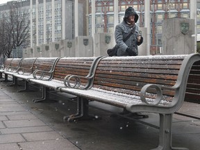 Snow flurries are likely this weekend.