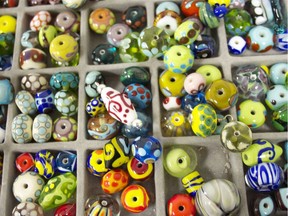 You're not likely to make beads this beautiful during your introductory flameworking class at Flo Glassblowing studio – but you can come close.