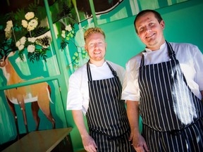 Ross Fraser, left, and his brother, Simon Fraser, are chefs and owners of The Rowan in the Glebe. The restaurant is named for their Scottish grandmother Mary’s fervent love of the traditional bagpipe tune The Rowan Tree. The siblings, who own two other restaurants in New Edinburgh, incorporate a number of family-favourite dishes in their various menus.
