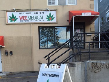 Police raided Wee Medical at 293 St Laurent Blvd. In Ottawa Friday morning.