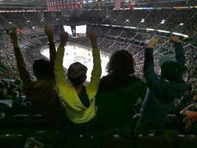 The Ottawa 67's took on the Peterborough Petes during a morning game at the Canadian Tire Centre in Ottawa Tuesday Nov 16, 2016. Thousands of kids attended the school day game Wednesday.
