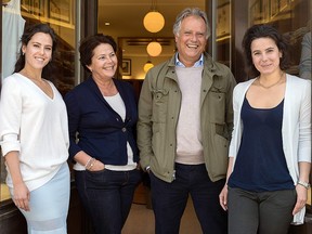 ça va de soi founders Antoine Nasri and Odile Bougain-Nasri, who work alongside daughters Gabrielle Nasri, left, and Kinza Nasri, spend time in their flagship store on Laurier Avenue West in Montreal.