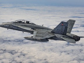 A Royal Canadian Air Force CF-188 Hornet departs Marine Corps Air Station Miramar, California to conduct a mission as part of Exercise PUMA STRIKE 16-B on November 16, 2016.

Photo: Cpl Manuela Berger, 4 Wing Imaging
CK01-2016-1124-014