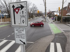 Churchill Avenue in Ottawa that has been redesigned as a "complete street". Complete streets are supposed to acommodate the needs of all people, whether they choose to walk, bike, drive or take public transit. Tuesday November 29, 2016.