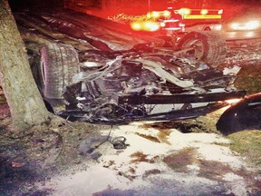 Paramedics responded to a single-car rollover on Colonel By Drive and Rosedale Avenue early Saturday morning.