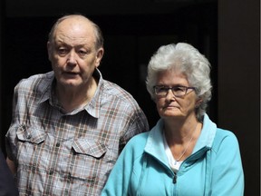 Donald Greenham, 73, leaves the Ottawa Courthouse with his wife on Aug. 24, 2016.