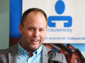 Doug Pawson, director of social business and social finance of Causeway, was part of the team that announced the launch of Causeway Community Finance Fund in Ottawa on Friday, Nov. 4, 2016.