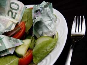 Twenty dollar bills are not part of a healthy diet.