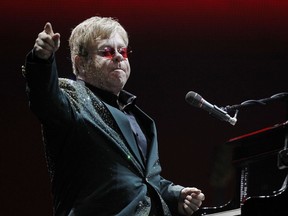 Elton John rocks the Canadian Tire Centre in Ottawa, Ont. on Thursday February 13, 2014.
