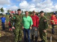 Volunteers planted trees in late September in Downsview Park in North York in support of the Highway of Heroes Tribute.