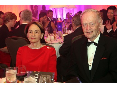 Former prime minister Jean Chrétien, seen at his dinner table alongside his wife Aline, attended The Ottawa Hospital Gala held at The Westin Ottawa on Saturday, November 5, 2016.