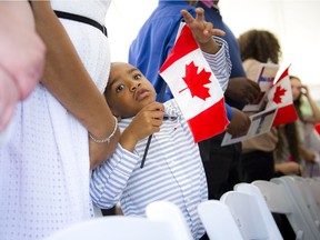 A Canadian citizenship ceremony held Canada Day at the Bytown Museum on July 1, 2016.
