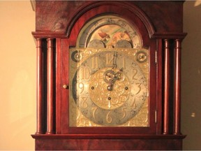 This tall-case clock, created by James Jones Elliot, would be worth $7,000 today.