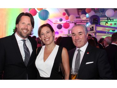 From left, Christopher Fisher with Antoinette Strazza from Emond Harnden LLP and Mike Lupiano at The Ottawa Hospital Gala held at The Westin Ottawa on Saturday, November 5, 2016.