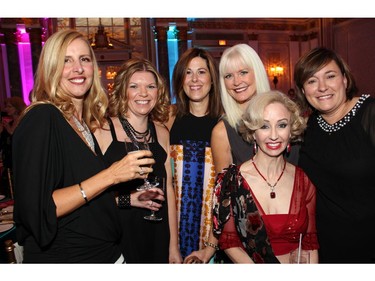 From left, Jennifer McBride, Christine Presley, Azhra McMahon, Lesley Holmes, Mona Murphy and Susan Dennison, all with Tim Hortons, at the Canadian Tire Snowsuit Fund Gala held at the Fairmont Chateau Laurier on Saturday, November 12, 2016.